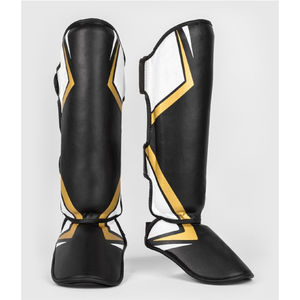 MMA Shin Instep Espuma Almohadilla de cuero Boxeo Piernas Protectores Pie Equipo de protección Kickboxing Shin Guards Durable Shin Guards OEM - Product Image 1