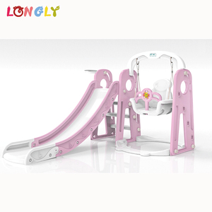 Indoor Fashion Baby`<strong>s</strong> PE Slide with <strong>Swing</strong> Small Plastic Toys Easy Installation - Product Image 2