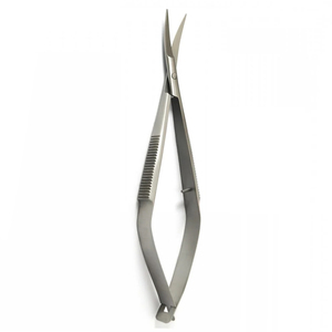 กรรไกรขนาดเล็กที่มีความแม่นยำสูงขนาด105มม. กรรไกรทางการแพทย์ทำจากสเตนเลสสตีลสำหรับใช้ในอุตสาหกรรมคุณภาพสูงมีปลายโค้ง15มม. - Product Image 5