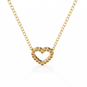 Bijouterie fine personnalisée en gros 14K jaune blanc or rose diamant naturel pendentif coeur collier femmes mariage fête fiançailles - Product Image 6