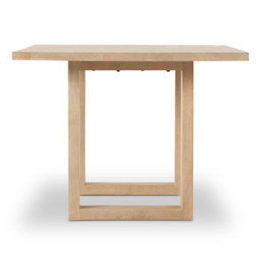 Mesa de Comedor Rectangular Simple de Diseño Moderno, Madera de Mango Maciza con Vetas Naturales, Patas Plegables, Fácil de Mover, Duradera - Product Image 4