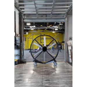 Ventilador Industrial de Piso de 72 Pulgadas de la Mejor Calidad, Fuente de Alimentación de 120V, Uso Interior/Exterior, Alto Flujo de Aire para Áreas Comerciales - Product Image 2