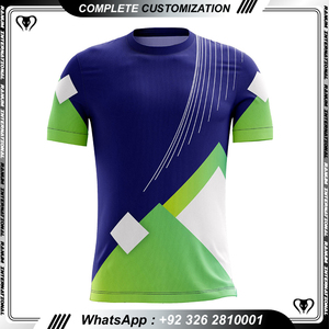 Venta al por mayor de camisetas de fútbol personalizado desgaste de fútbol azul y blanco conjuntos de camisetas de fútbol de secado rápido Jersey de fútbol - Product Image 4