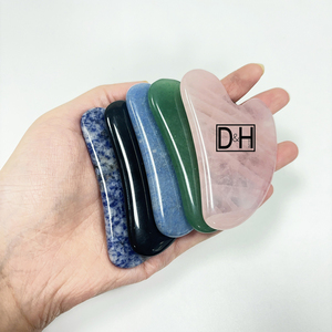 Entrega rápida Jade Roller Quartz en stock Envío en <span class=keywords><strong>24</strong></span> horas para Face Derma Roller con Guasha Box Set - Product Image 4