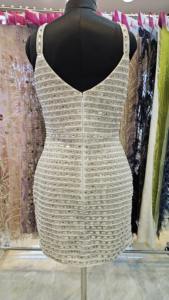 Vestido de novia de noche de lujo hecho a mano hasta el suelo con lentejuelas bordado 3D cintura natural y ajuste cómodo - Product Image 2