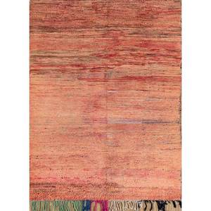 Alfombras de Lana Anudadas a Mano Nuray, Rojas y Naranjas, de Alta Calidad, 9x12, Rectangulares, con Patrón Abstracto para Sala de Estar, Dormitorio -Pae-4607 - Product Image 1