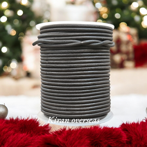 Cordon en cuir brun foncé de haute qualité 2mm finition mate résultats de bijoux faits à la main artisanat composants en cuir disponibles 4mm 8mm - Product Image 6