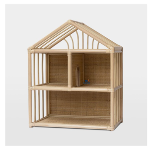 Nuevo diseño de casas de muñecas de ratán y mimbre, paquete de muebles para casa de muñecas, casa de muñecas para niños, juguetes naturales para niños y bebés - Product Image 6