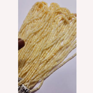 Perles lisses en opale éthiopienne blanche de haute qualité à 21 brins 825 Cts 16 pouces Iroc ventes perles de pierres précieuses en vrac 3-5mm - Product Image 2