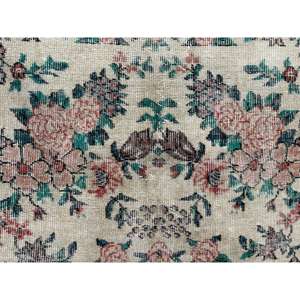 Alfombra Turca Vintage, Alfombra de 3.9x6.8 pies, Alfombra Roja Sólida - Product Image 3