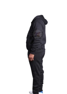 ชุดวอร์มสำหรับผู้ชายชุดกีฬาผ้าฟลีซทำจากผ้าฝ้ายโพลีเอสเตอร์ชุดวิ่งพร้อมแบรนด์ตามสั่ง - Product Image 2