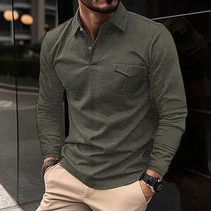 Camisa Casual de Manga Larga para Hombre, Nueva Colección de Invierno, Estilo Oficina, Cuello Clásico, Seda de Hielo, Secado Rápido y Transpirable - Product Image 2