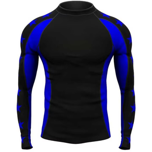 2025 nueva llegada camisa de compresión de sublimación personalizada para hombres servicio OEM Long Rash Guard con diseño impreso MMA Rash Guard - Product Image 5