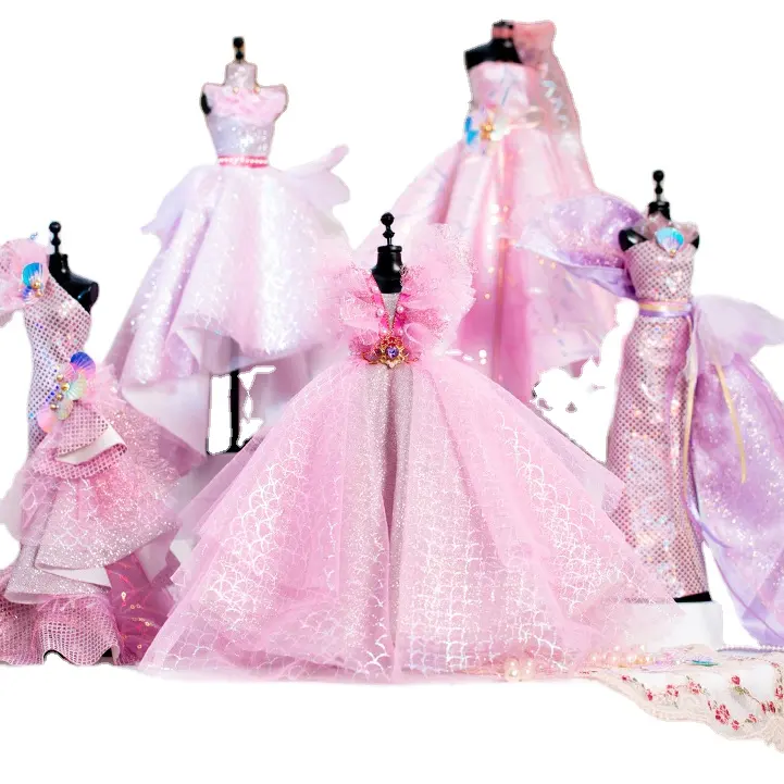 2022 Wholesale Factory Supplied Eco-Friendly Kids DIY Pack of Material for Doll Dress Design Parent-Kids Time Course