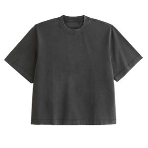 Camiseta Oversize de Cuello Redondo para Hombre, Personalizada con Diseño Impreso, de Poliéster/Algodón Grueso, Transpirable y Ecológica - Product Image 1