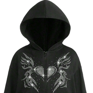 Sudadera con Capucha y Pedrería al Mejor Precio, 100% Algodón, Impermeable, Transpirable, Hecha en Pakistán, MOQ Bajo, Ropa Casual Urbana para Hombre - Product Image 3