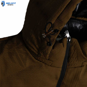 High Quality Custom OEM Coated Stand Collar Hooded Puffer <b>Jacket</b> <b>Men's</b> Winter Casual Custom Logo <b>Letter</b> Windproof Eco-Friendly - Product Image 5