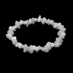 Bracelet de puces d'agate blanche naturelle pour femmes hommes Bracelet en pierre de cristal de guérison équilibre harmonie bijoux spirituels - Product Image 1