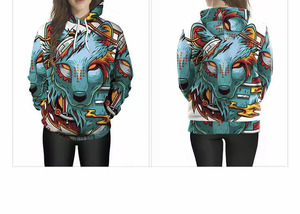 Venta al por mayor nuevo personalizado de alta calidad de lana completa de tinte de la sublimación sudaderas con capucha para los hombres para el invierno - Product Image 6