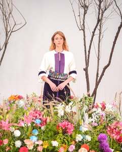 Caftan ผ้าไหมกำมะหยี่สีขาวสีม่วงแบบดั้งเดิมของชาวมุสลิมเสื้อผ้าสไตล์ลำลองระบายอากาศได้ดีป้องกันไฟฟ้าสถิตย์ - Product Image 2