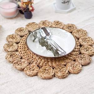 ชุดตกแต่งโต๊ะผักตบชวาด้วยมือเป็นมิตรต่อสิ่งแวดล้อมและเป็นมิตรต่อสิ่งแวดล้อมผลิตจากเวียดนามสำหรับใช้ในครัวเรือน - Product Image 6