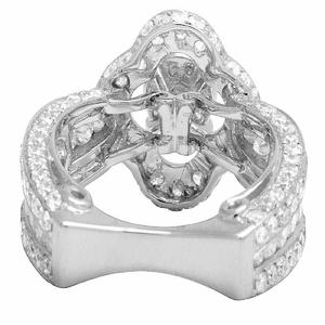 S925 argent Sterling Moissanite fiançailles glacé bague de mariage de mariée bijoux pour femmes cadeau d'anniversaire - Product Image 6