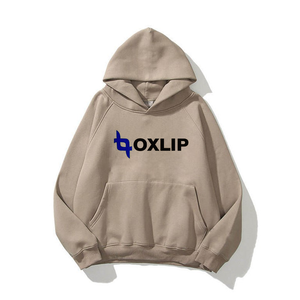 เสื้อฮู้ดดี้โอเวอร์ไซส์สำหรับฤดูหนาว ปักโลโก้ ผ้าฝ้าย 350 กรัม เสื้อสเวตเชิ้ตผู้ชาย คุณภาพสูง ชุดวอร์ม น้ำหนักมาก พิมพ์ลาย - Product Image 2