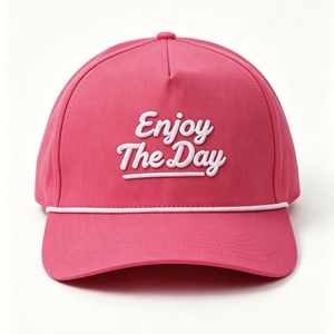 Custom Logo Embroidery <b>Hat</b> Golf Trucker <b>Hat</b> Baseball Cap Running Cap with Rope & Adjustable Sun <b>Hat</b> for Outdoor Sports - Product Image 1