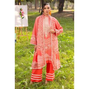 Traje de 3 Piezas para Mujer con Estampado Floral y Cuello Bordado CL-62202 - Product Image 4