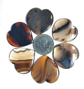 2025 mejor calidad Natural Montana ágata corazón piedras preciosas sueltas pendientes de alta calidad tamaño libre mejor producto Jaipur - Product Image 1