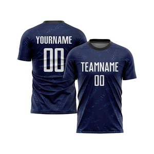ชุดเสื้อฟุตบอลแบบกำหนดเอง ผ้าโพลีเอสเตอร์ 100% พิมพ์ลายแบบซับลิเมชั่น คอกลม แขนสั้น ระบายเหงื่อได้ดี สำหรับผู้ใหญ่ ชุดทีม - Product Image 2