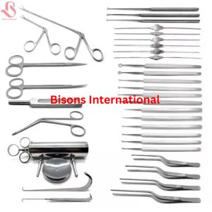 ชุดเครื่องมือผ่าตัดหู BISONS คุณภาพสูง ผลิตโดยผู้ผลิตชั้นนำ ใช้พลังงานด้วยมือ ประกอบด้วยเครื่องมือสแตนเลส 35 ชิ้น ได้รับการรับรองมาตรฐาน CE - Product Image 2