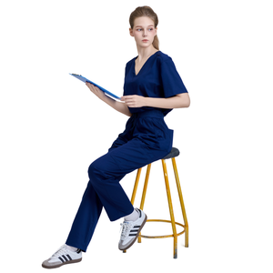FACTORY PRICE fashionable medical <b>scrubs</b> new designs water resistant custom printed nursing <b>clothes</b> hospital sets - Free sample - Product Image 2