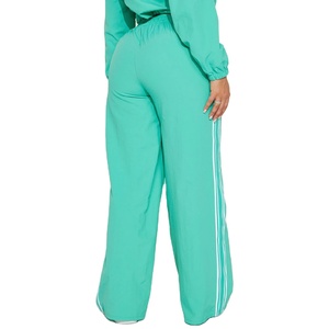 <b>Ladies</b> Crop Windbreaker <b>Jacket</b> and Pants Set Two Piece Streetwear Outfit <b>Lightweight</b> Waterproof Custom Logo Tracksuit 2026 - Product Image 5