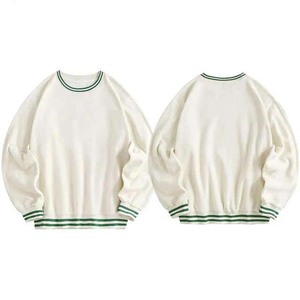 Sweat-shirt à col rond pour homme, 100% coton, uni, molletonné, manches longues, logo personnalisé brodé, qualité compétitive, 2026 - Product Image 3