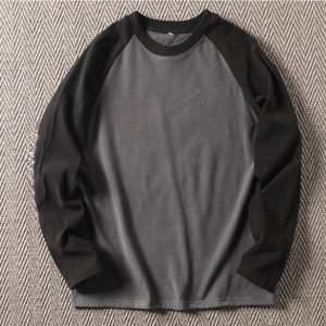 Camisa de Forro Polar de Doble Cara para Hombre, Unisex, Suave y Cómoda, Versátil para Otoño e Invierno, Manga Raglán, Manga Larga - Product Image 5