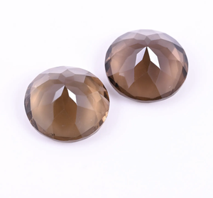 Venta al por mayor de cuarzo ahumado natural facetado de piedras preciosas sueltas calibradas a granel con certificado IGI joyería precio de fábrica - Product Image 2