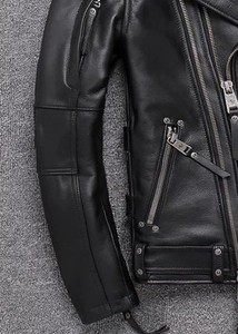 Chaquetas de cuero genuino de alta calidad: una moda clásica básica Durabilidad Atemporal Elegancia elegante Moda Mate Brillante - Product Image 4