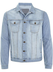 Veste en jean bleu clair pour homme séchage rapide facile à porter veste en jean respirante de style formel pour l'hiver - Product Image 2