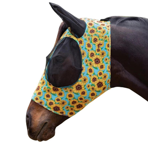 Máscara de mosca de equitación al por mayor con diseño de malla de protección de orejas y nariz para la defensa del sol y de insectos máscara de mosca de equitación - Product Image 2