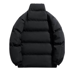 Chaqueta de plumón impermeable cálida de estilo de moda personalizada para hombre, chaqueta acolchada de burbujas de color sólido para invierno al por mayor - Product Image 4