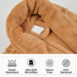 Peignoirs élégants pour hommes Robe en tissu éponge à manches longues en coton Vêtements de nuit confortables Peignoirs pour hommes en gros - Product Image 4