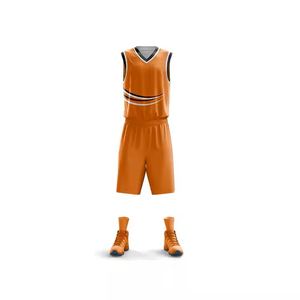 Maillot d'uniforme de basket-ball pour homme BlankNeck avec logo personnalisé par sublimation en gros Short d'été - Product Image 3