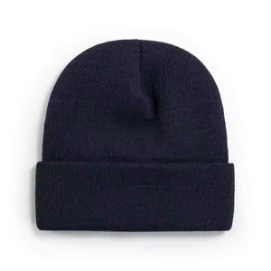 Nueva moda Unisex bordado o parche Logo gorro de punto cálido poliéster Spandex deportes Beanie Running Beanie Hat - Product Image 6