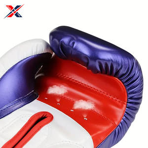 Gants de boxe durables avec fermeture à crochet et boucle Prix de gros Gants de boxe en cuir PU de bonne qualité - Product Image 4