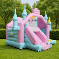 Vente chaude Parc de jeux commercial Parcours d'obstacles Château gonflable Thème licorne