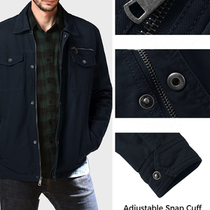 Modern And Trendy Product Customized Cotton Breathable Long Sleeves <b>Canvas</b> Men's <b>Jackets</b> Man <b>Jackets</b> <b>Jacket</b> for man - Product Image 5