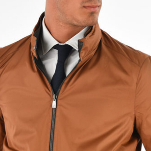 Plus Size Men's PU Leather <b>Jacket</b> <b>With</b> Stand Collar Windproof Feature OEM Varsity Style <b>Fleece</b> <b>Lining</b> - Product Image 6