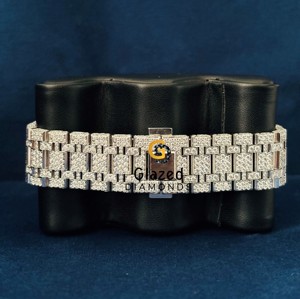 Reloj de Lujo para Hombre con Diamantes VVS Cultivados en Laboratorio, Acero Inoxidable, Reloj Inteligente de Moda con Pantalla Inteligente y Cristal - Product Image 6