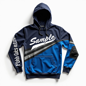 Sudadera con Capucha Extra Grande Personalizada para Hombre, Estilo Urbano, Diseño Sublimado Duradero, 100% Poliéster, Mezcla de Algodón Básico y Cómodo - Product Image 2